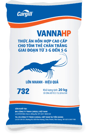 Thức ăn HH cao cấp cho tôm thẻ chân trắng 732