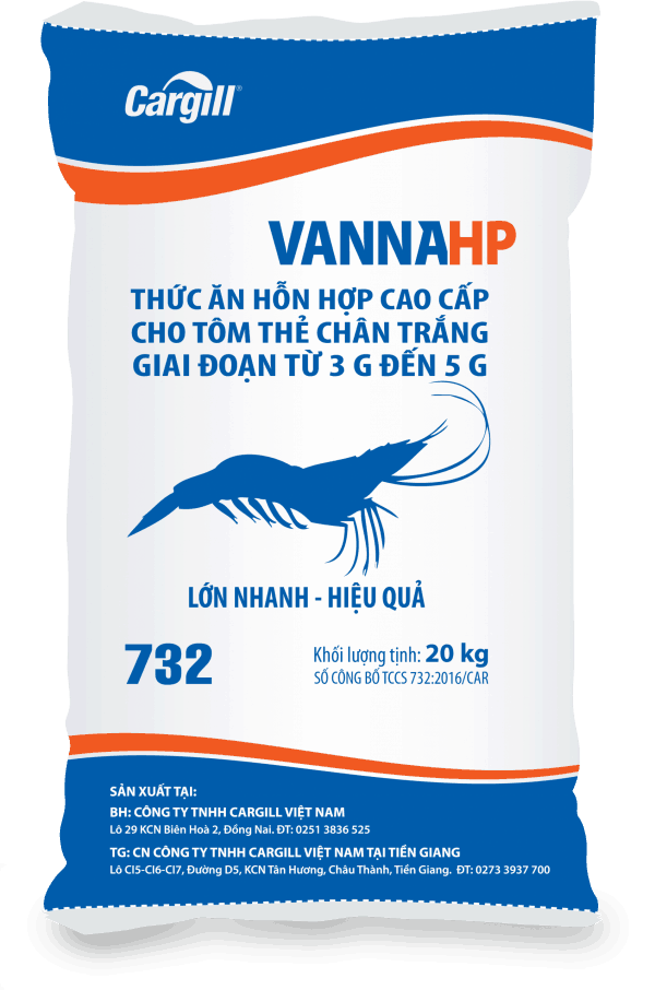 Thức ăn HH cao cấp cho tôm thẻ chân trắng 732