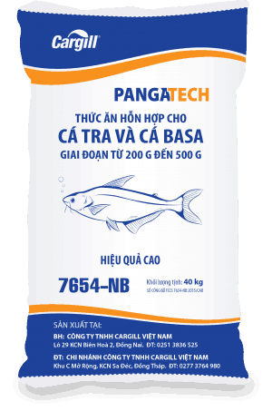 Thức ăn HH cho cá Tra, cá Basa 7654 NB