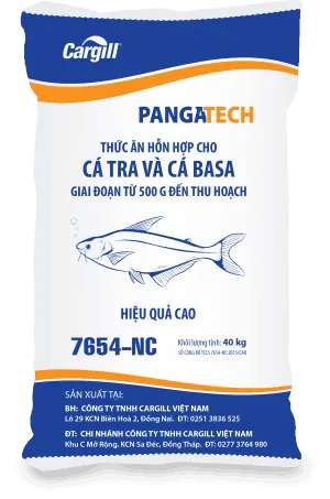 Thức ăn HH cho cá Tra, cá Basa 7654 NC