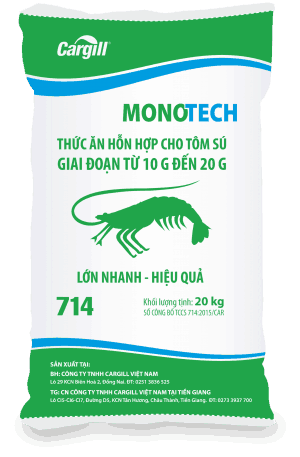 Thức ăn HH cho tôm Sú 714