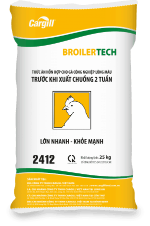 Thức ăn HH cho gà công nghiệp lông màu 2412