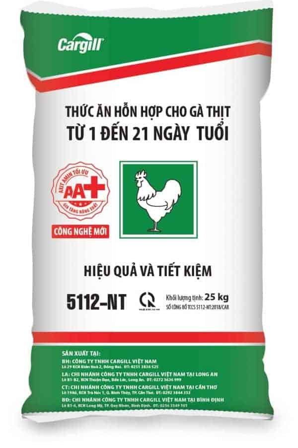 Thức ăn HH cho gà thịt 5112-NT