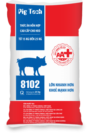Thức ăn HH cao cấp cho heo 8102 (Từ 15 - 25kg)