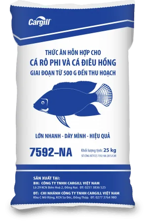 Thức ăn HH cao cấp cho cá Rô phi và cá Điêu Hồng 7592 NA