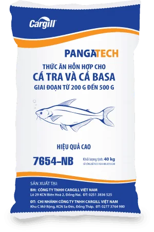 Thức ăn HH cho cá Tra, cá Basa 7654 NB