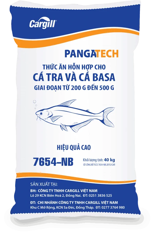 Thức ăn HH cho cá Tra, cá Basa 7654 NB