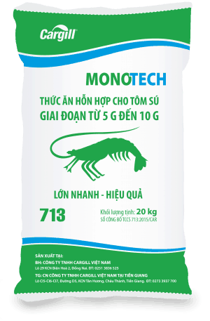 Thức ăn HH cho tôm Sú 713