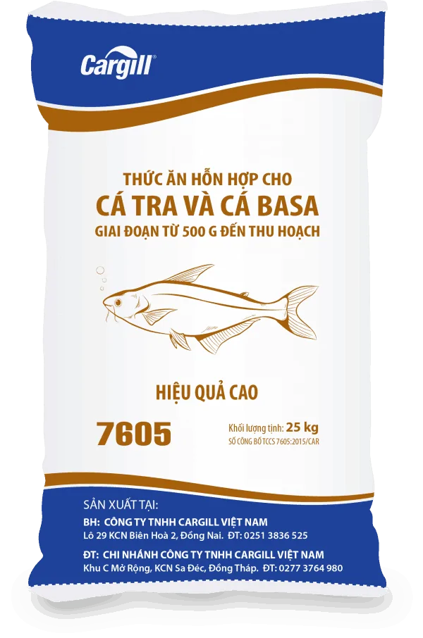 Thức ăn HH cho cá Tra, cá Basa 7605
