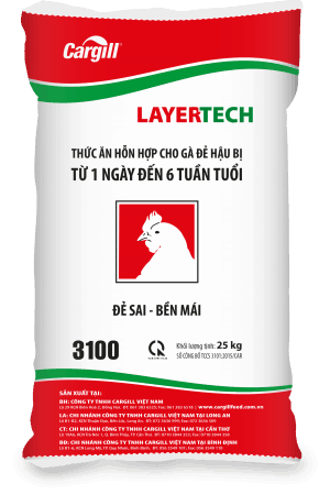 Thức ăn HH cho gà đẻ hậu bị 3100